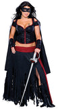 Womens Plus Zorro Costume