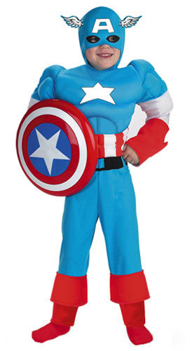 Deluxe Child Captain America Costume