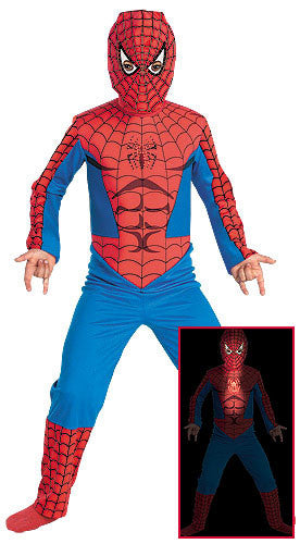Spiderman Kids Costume Fiber Optic