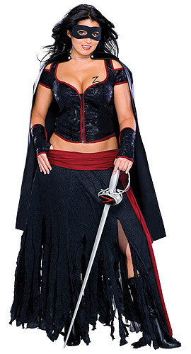 Womens Plus Zorro Costume –