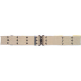Cotton Belt with Metal Buckle (Tan)